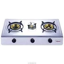ABANS THREE BURNERS GAS STOVE STAINLESS STEEL TABLE TOP
