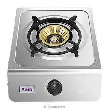 ABANS SINGLE BURNER GAS STOVE STAINLESS STEEL TABLE TOP