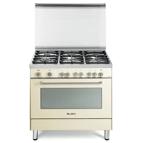 Elba Cooker With 6 Gas Burners And Gas Oven 90Cm - Ss - image 2