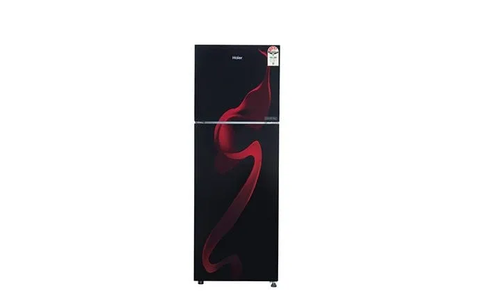 Haier-Refrigerator 258L-Black Sprial Glass