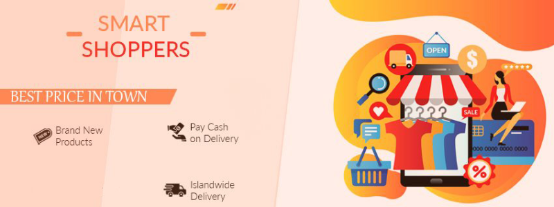 Smart shoppers store banner