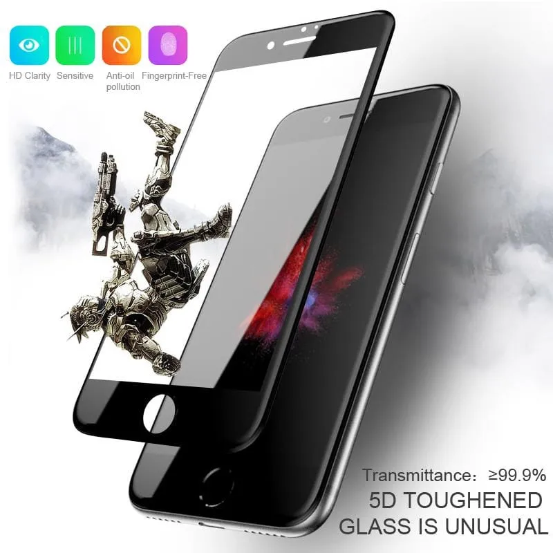 5D Tempered Glass Protector for iPhone SE / iPhone 5s
