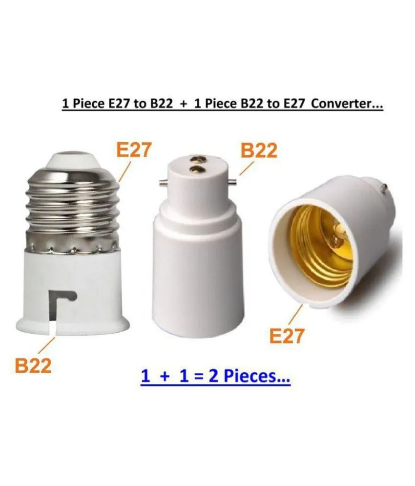 Prop It Up Plastic E27 to B22 Screw Base Socket - image 2
