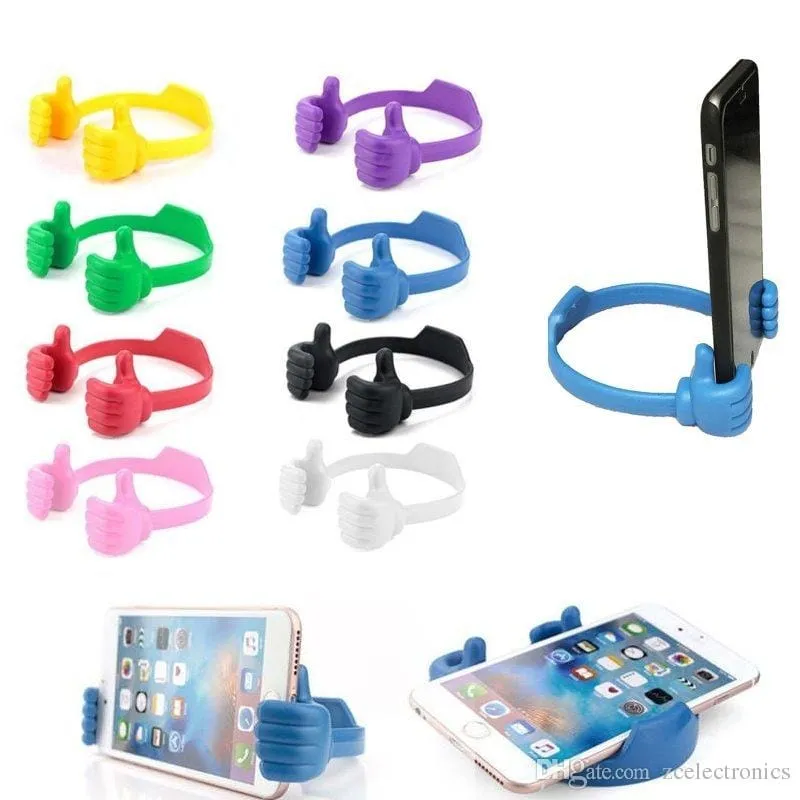 OK Stand Universal Car Desktop Stand Mount Thumb Hand Holder For Cell Phone Tablet Lazy Flexible Tablet Phone Holder Desktop - image 2