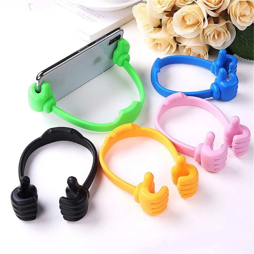 OK Stand Universal Car Desktop Stand Mount Thumb Hand Holder For Cell Phone Tablet Lazy Flexible Tablet Phone Holder Desktop - image 4