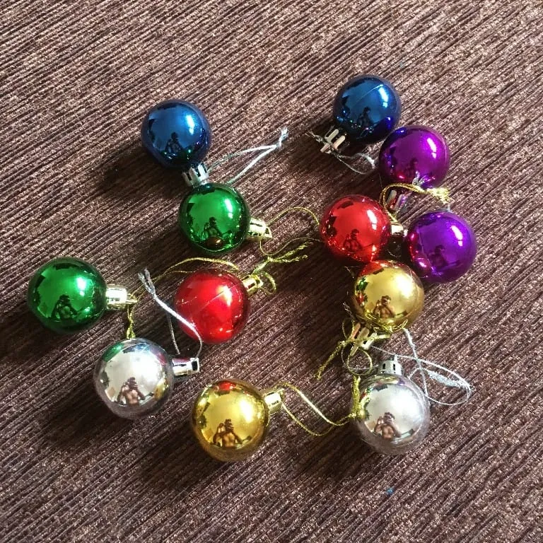 Mini Christmas Ball 12 pcs pack
