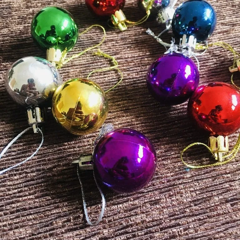 Mini Christmas Ball 12 pcs pack - image 3