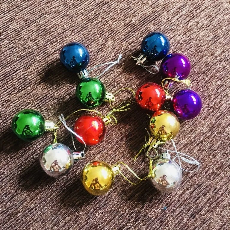 Mini Christmas Ball 12 pcs pack - image 4