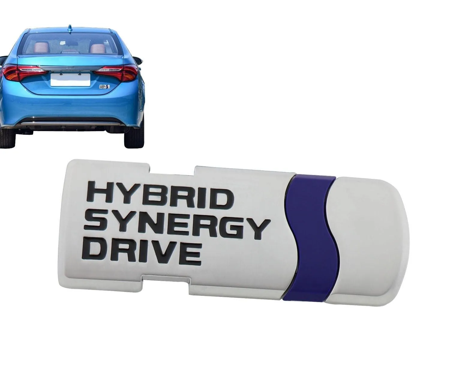 3D HYBRID Synergy Drive Refitting Emblem Badge