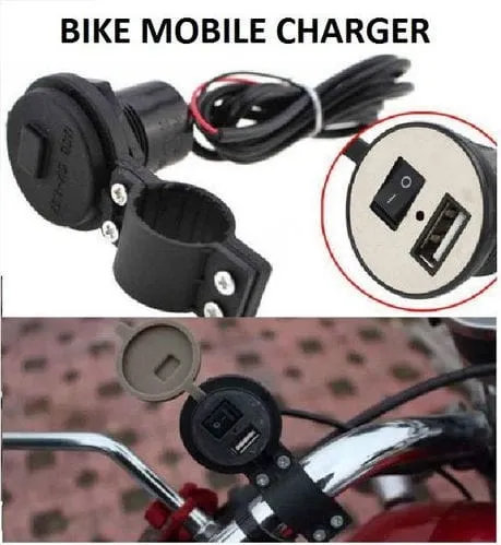 Motorcycle 12V USB Charger Cellphone DC 5V/1A