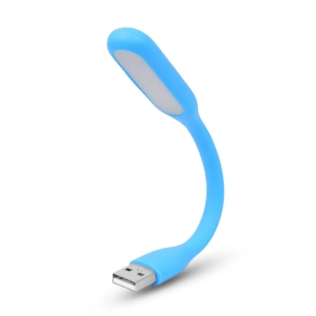 3 Pcs Mini Flexible USB WHITE LED Table Lamp Gadgets - image 3