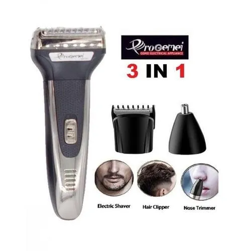 3 In 1 Hair Clipper, Shaver & Nose Beard Hair Trimme - image 2