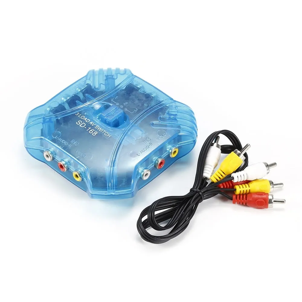 3 In 1 Out Splitter Composite 3 RCA Video Audio Switch - image 2