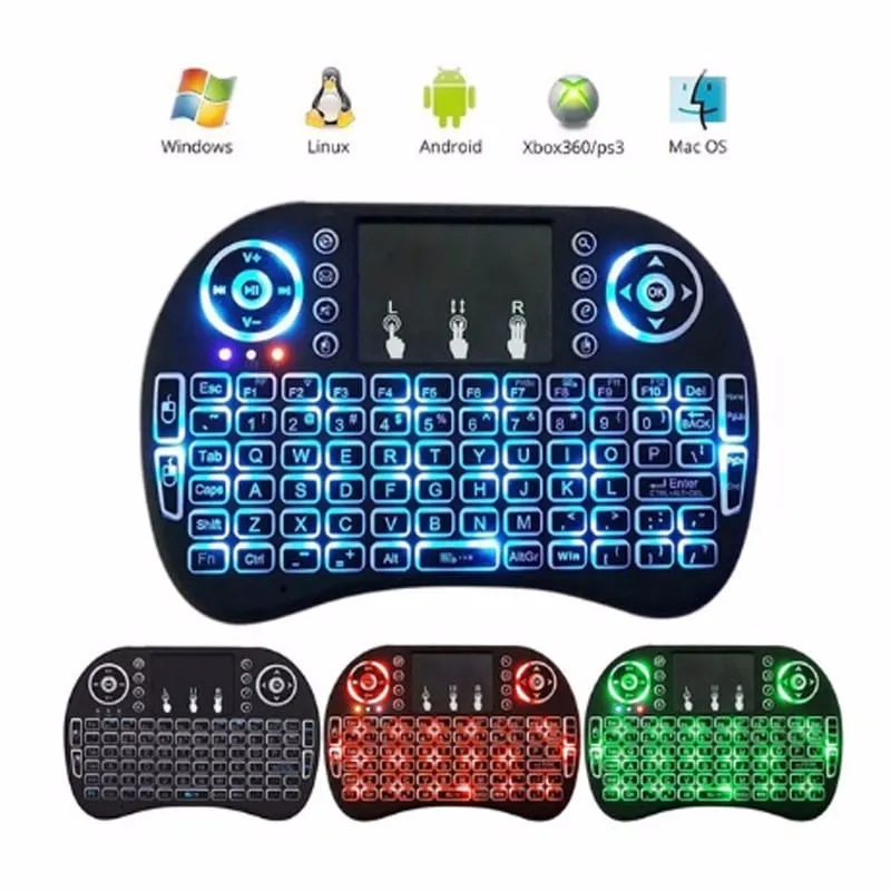 Backlit i8 Air Mouse 2.4G Mini Wireless Keyboard - image 2