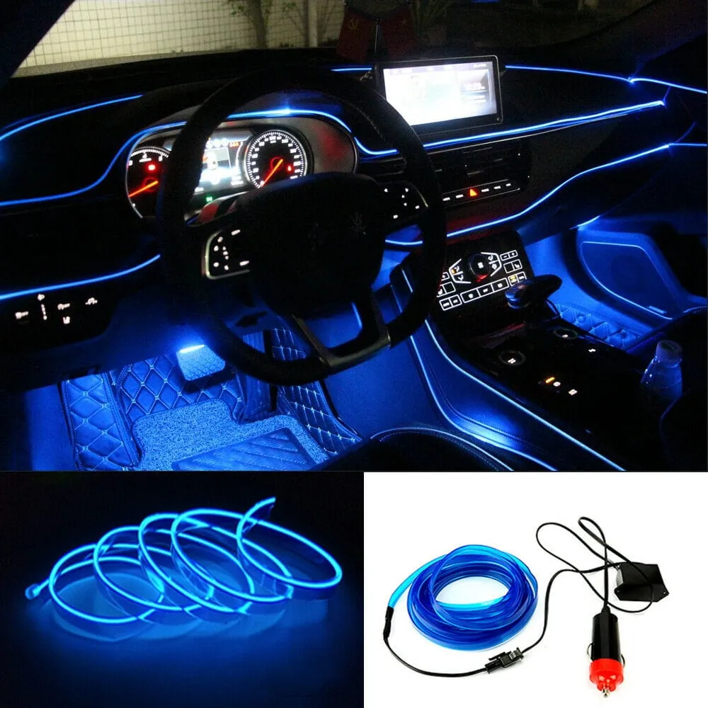 Blue Automotive LED 3 meters Lamp Decoration Cold Light
