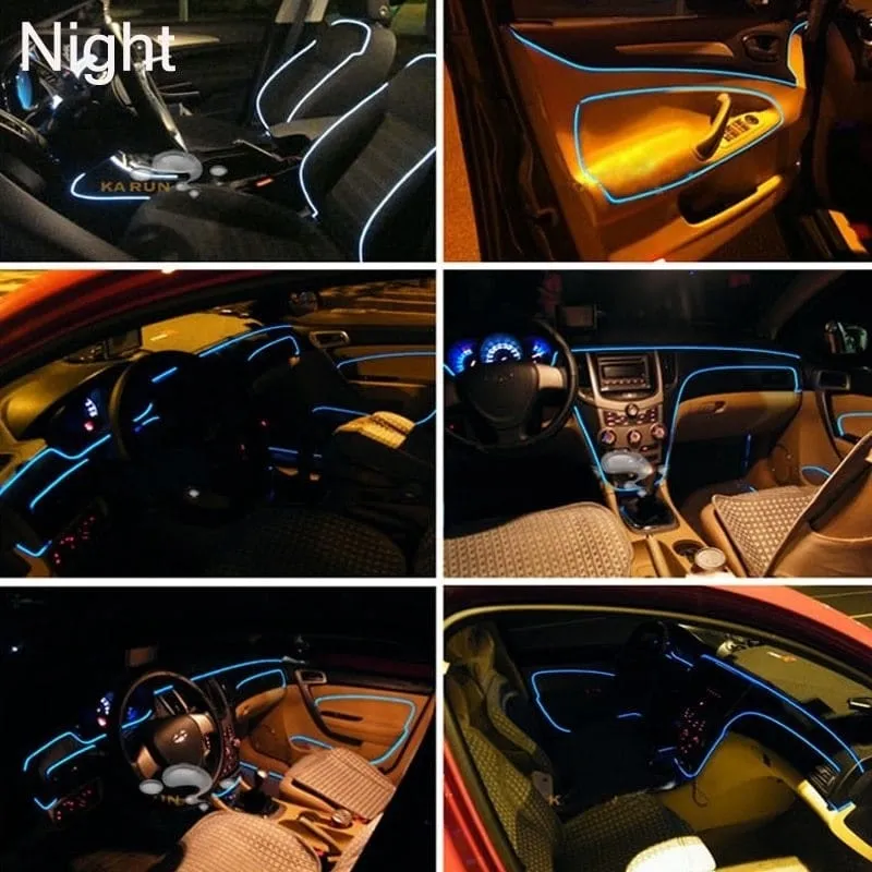 Blue Automotive LED 3 meters Lamp Decoration Cold Light - image 4