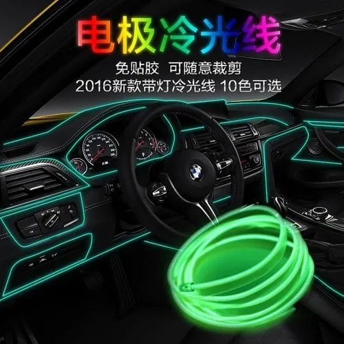 Green Automotive LED 3 metersDecoration Lamp Cold Light - image 1