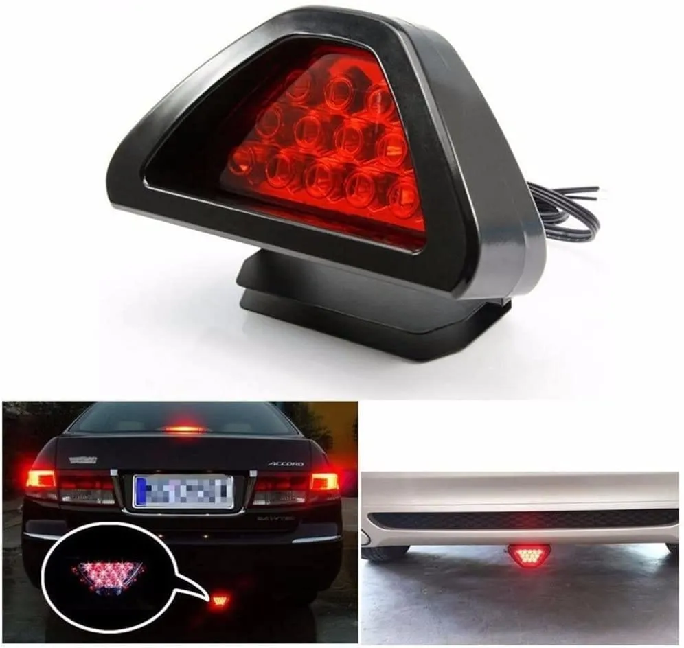 BRAKE LAMP TYPE R12 RED Blink Triangle Light F1 Style