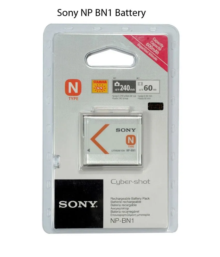 Sony NP-BN1 NP BN1 Battery 3.6V 2.3Wh 630mAh Original - image 2