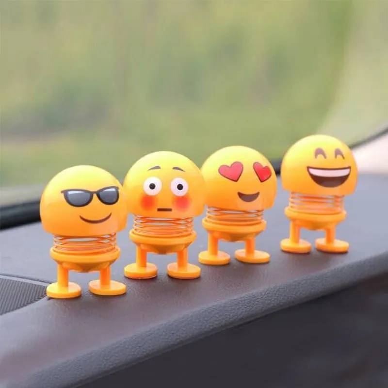 Cute Emoji Shaking Springs Dancing Toys Pack of 6 (Big) - image 2