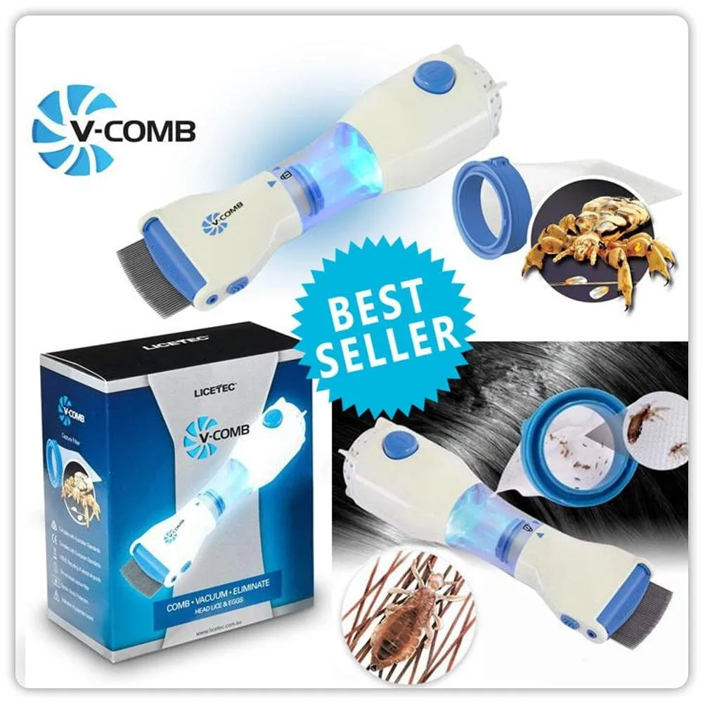 V Comb – Electric Head Lice Removing Comb