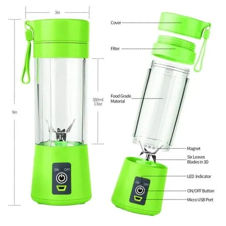USB Juicer Fruit Mixing Machine, Portable Rechargeable - image 3