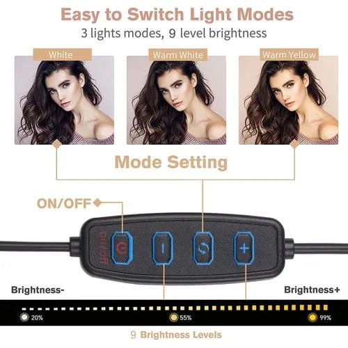 SoloBass Mobile Phone Bracket Refill Light Tik Tok video capturing Bracket refill light LED USB 3 Color - image 4