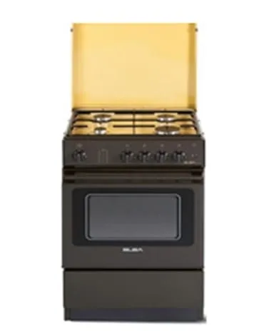 ELBA Cooker Standing Cooker Burners with Oven - Black