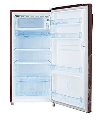 HAIER Refrigerator Single Door 190 L - Red Ornate - image 2