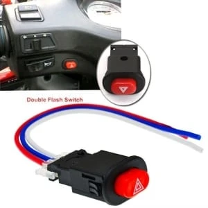 Motorcycle Hazard Light Switch Double Warning