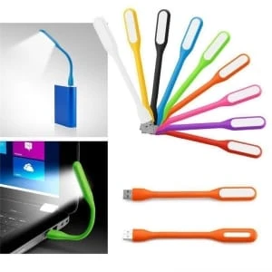 3 Pcs Mini Flexible USB WHITE LED Table Lamp Gadgets