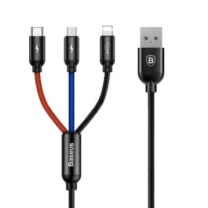 Baseus Three Primary Colors 3-in-1 Cable