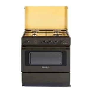 ELBA Cooker Standing Cooker Burners with Oven - Black