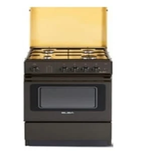 ELBA Cooker Standing Cooker Burners with Oven Brown Moca