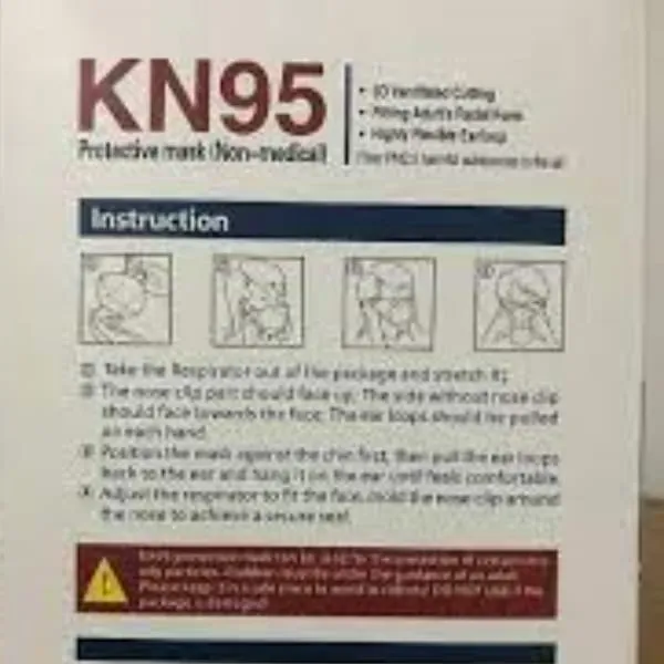 KN95 Face Mask 5Layers Original N95 - 40PCs Pack - image 2