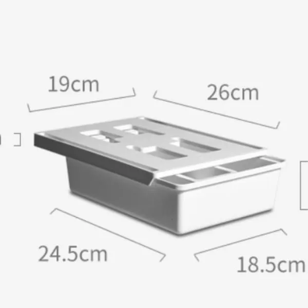 Sticking storage box drawer cosmetic hidden office - image 6