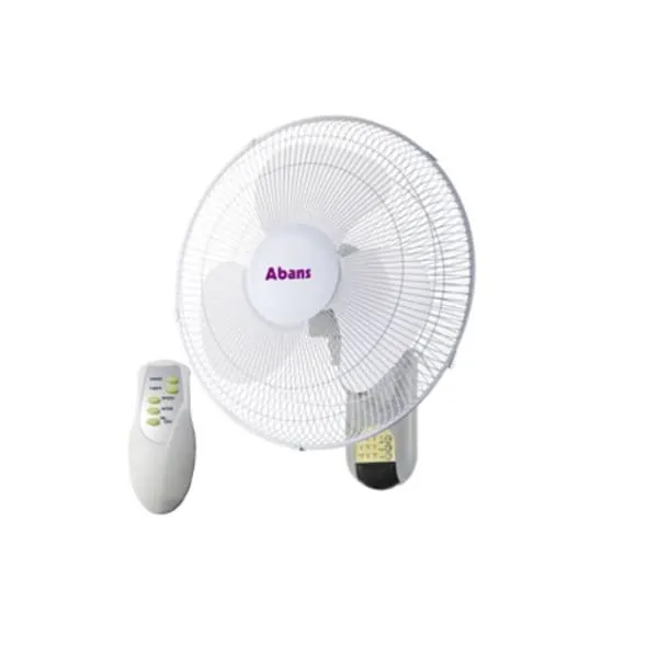 Abans-16 Inch Wall Fan With Remote- Grey