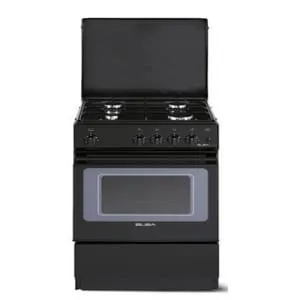 Elba Cooker  4 Gas Burners 2 Hot Plates 85Cm - Black