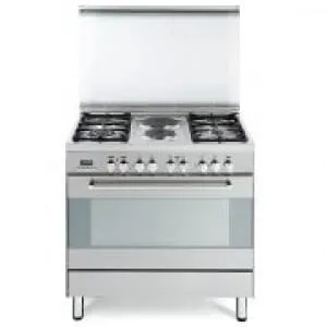 Elba Electric Cooker 4Gas Burners 2 Hot Plates 90Cm - Ss