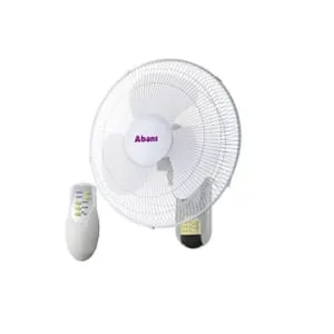 Abans-16 Inch Wall Fan With Remote- Grey