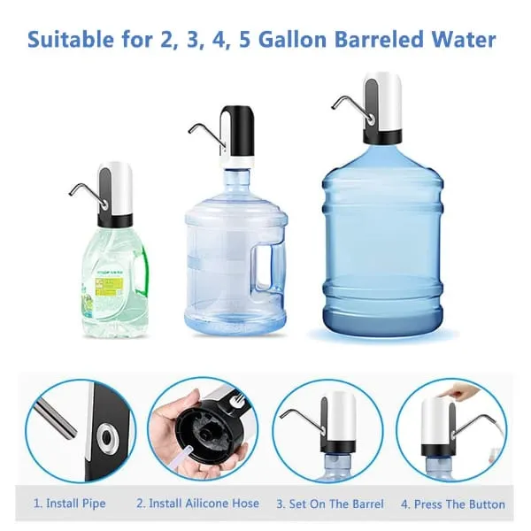 Dispenser Electric Water Pump Mini Touch USB Charge - image 2