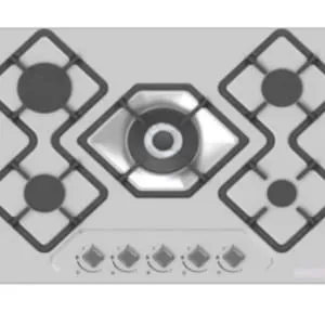 ABANS Signature 5 Gas Hob Stainless Steel -Safety - 70CM