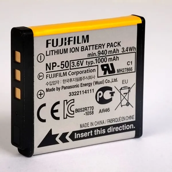 Fujifilm NP-50 Battery 3.6V Kodak K7004 Pentex D-Li68