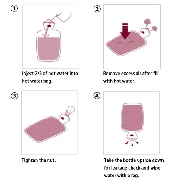 2L Hot Water Bottle Bag Menstrual Pain Relief - image 8