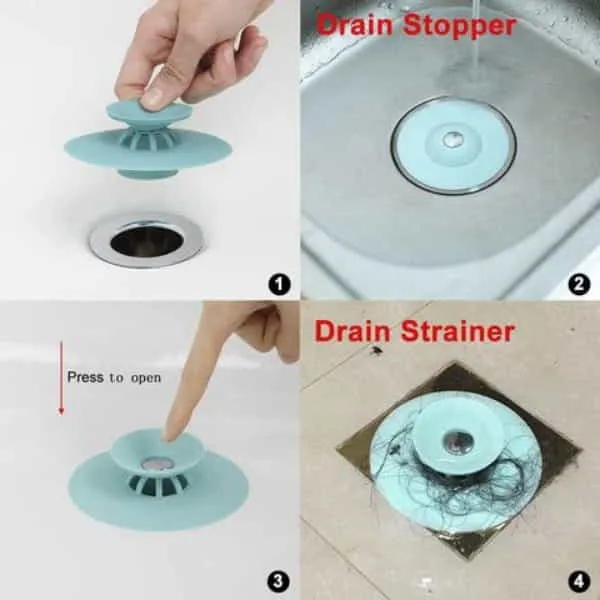 Flex Drain Stop & Hair Catcher-Drain Stopper