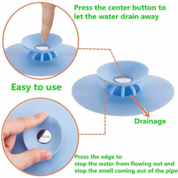 Flex Drain Stop & Hair Catcher-Drain Stopper - image 3
