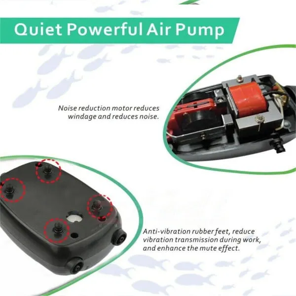 RS-290 3W Oxygenating Pump Aquarium Air Pump - image 2