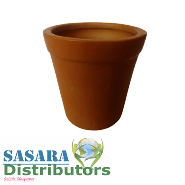 Clay Mini Flower Pot 05 pcs round shape