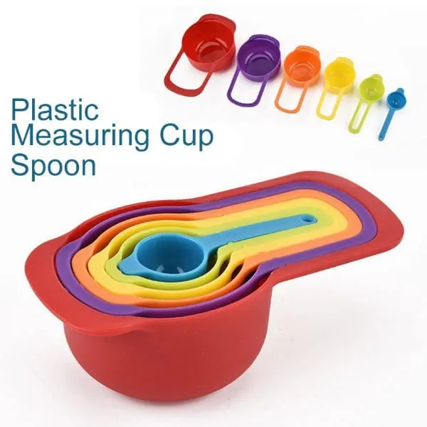 Plastic Measuring Cup Set Measuring Tools 6pcs - image 4