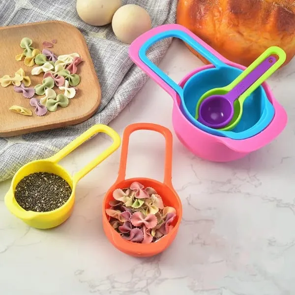 Plastic Measuring Cup Set Measuring Tools 6pcs - image 2